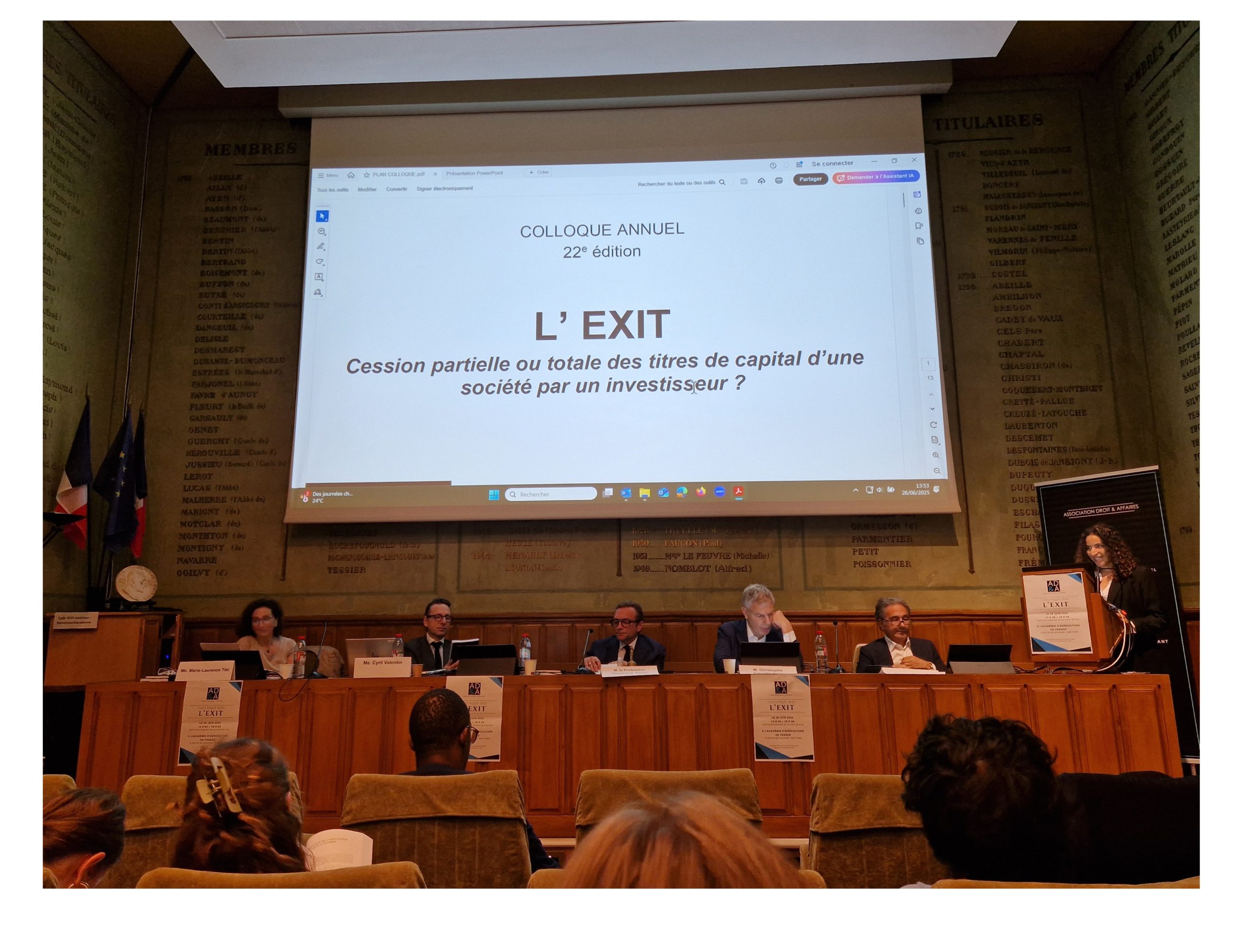 Intervention de Sorgem Evaluation lors du colloque de l&rsquo;AD&A sur le thème de l&rsquo;Exit